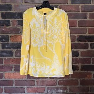 SoCa St. John Silk Floral Tunic Top -P -36 chest